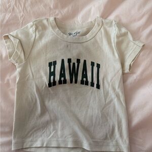 Brandy Melville Cream Hawaii T-Shirt